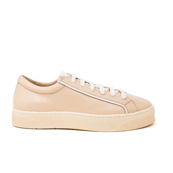 Sylven New York Mel Apple Leather Sneaker - Sand and White Sizes 6 & 11 - Picture 5 of 5